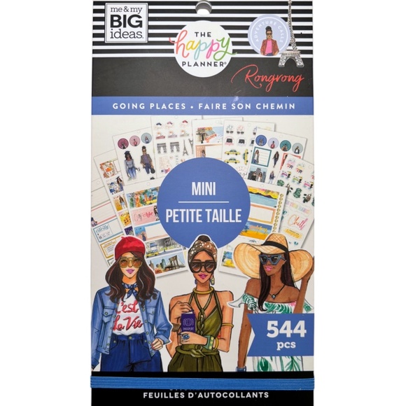 NEW The Happy Planner Sticker Sheet Book Mini Calendar GOING PLACES Rongrong 544 - Picture 1 of 16
